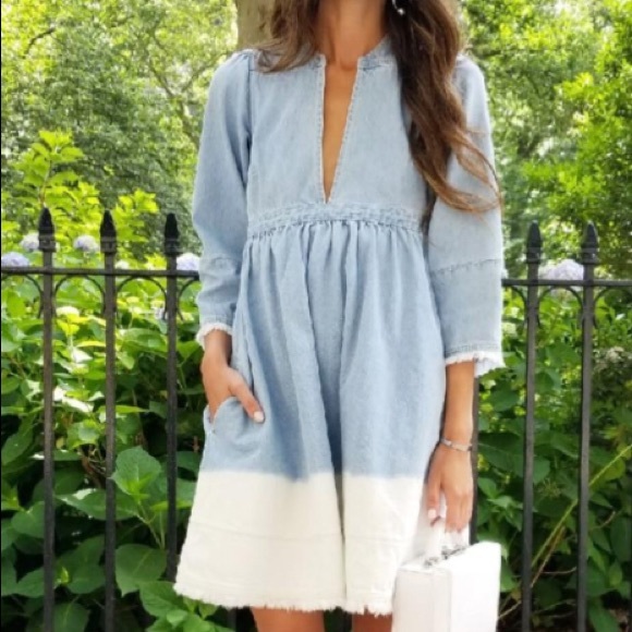 Ulla Johnson Dresses & Skirts - Ulla Johnson - Alina denim ombré dress- rare !